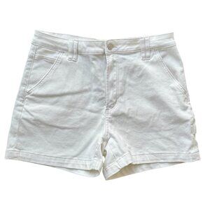 NWT NEW ALTAR’D State Ivory White Denim Shorts Women Size 32 High Waist